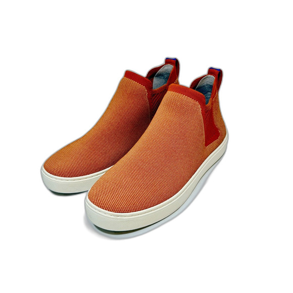 ROTHY'S  Chelsea Fawn Orange White Slip On High Top Casual Shoes  Womens Size 8 - Picture 2 of 12